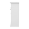 Flash Furniture Dune Farmhouse Wall Mounted Bathroom Medicine Cabinet Storage Organizer w/2 Magnetic Closure Doors FS-BATH-7-WH-GG - alternate 4